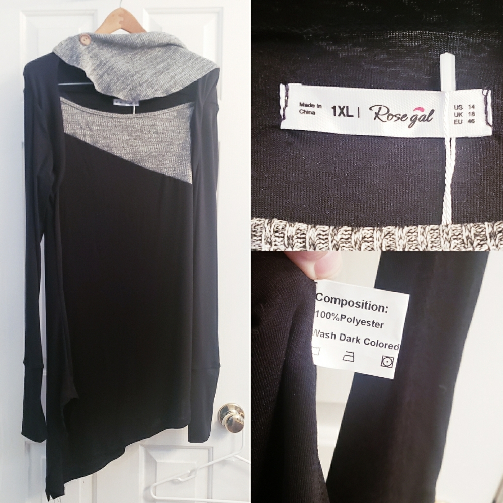Long Sleeve Off Shoulder Tunic